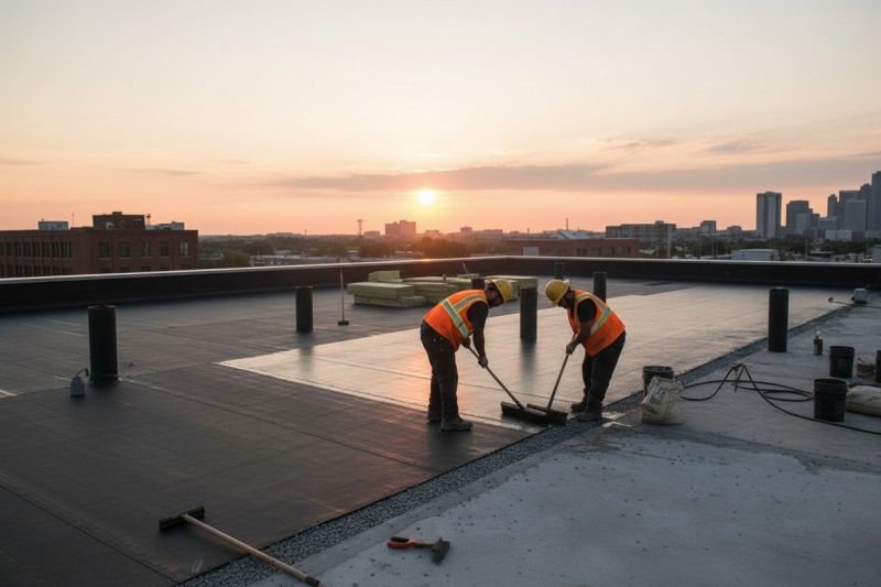 Tar Roof Installation detail